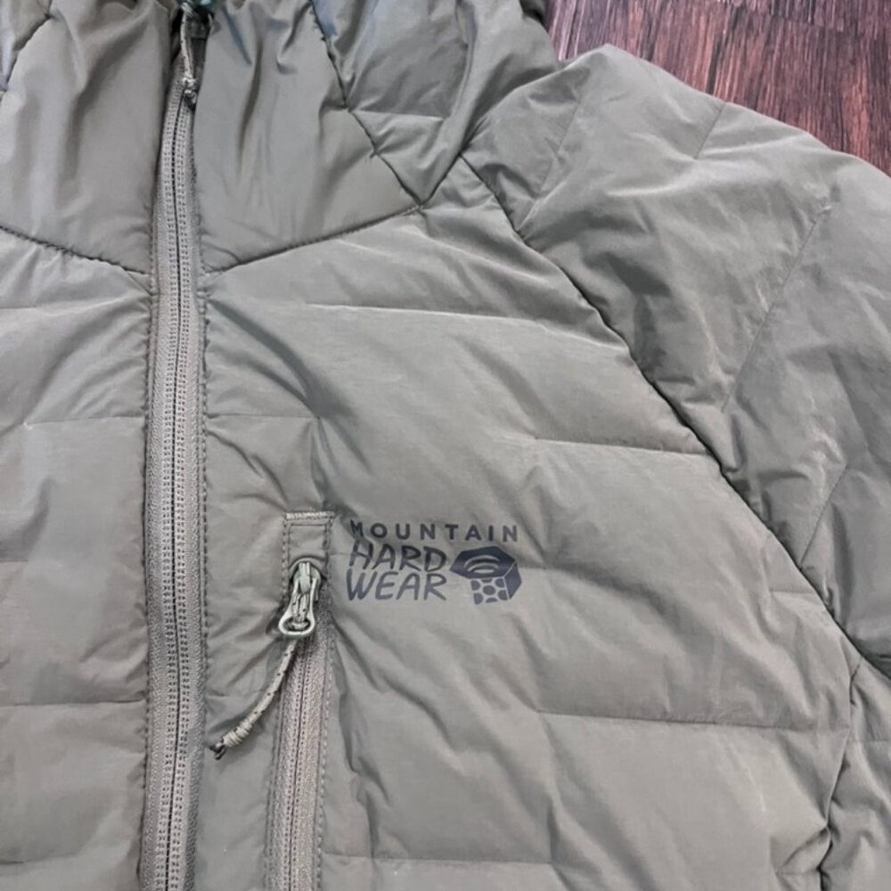 Mountain Hardwear Women’s Large Olive Down Puffer Jacket Hooded